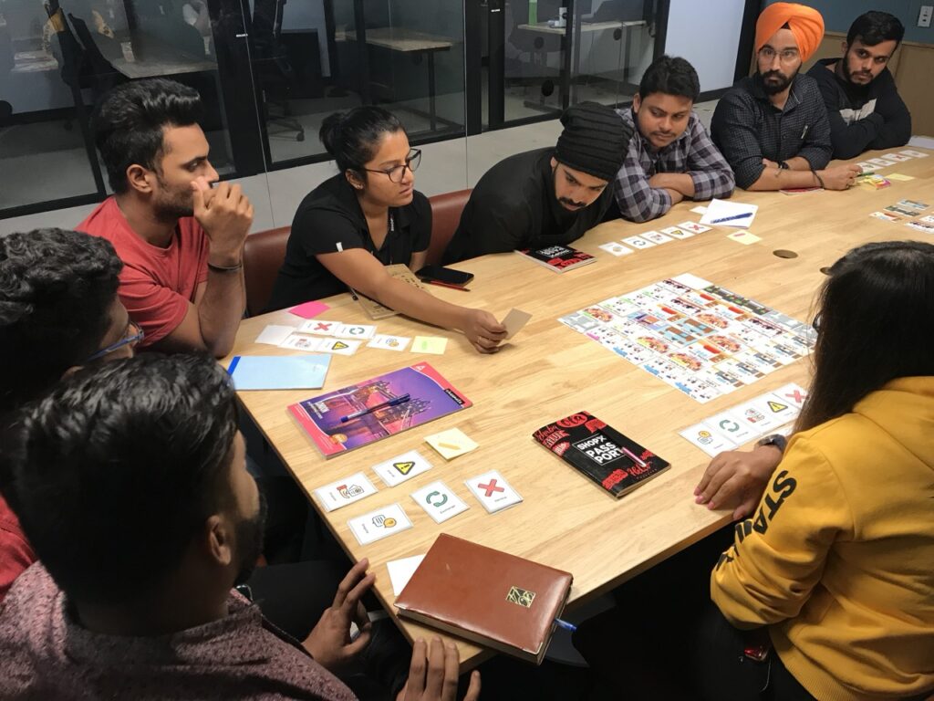 Skills Cafe - Learners Playing Boardgame